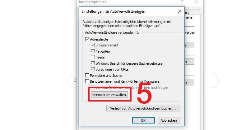 Gespeicherte Passwörter Anzeigen Internet Explorer 11 Windows 7 IE: Gespeicherte Passwörter anzeigen - CHIP